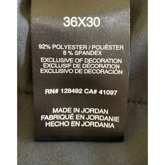 Greg Norman Play Dry Golf Pants Men 36x30 Black Flat Front Golf Pants - Picture 10 of 11